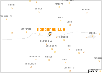 map of Morgansville