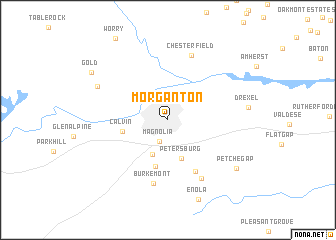 map of Morganton