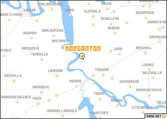 map of Morganton