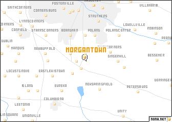 map of Morgantown