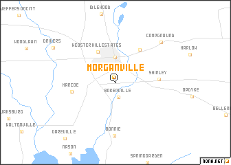 map of Morganville