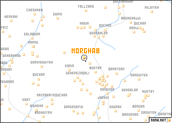 map of Morghāb