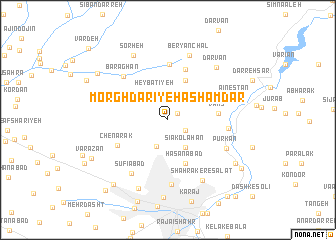map of Morghdārī-ye Ḩasham Dār