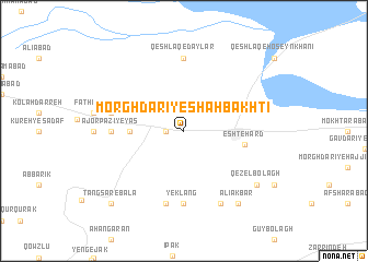 map of Morghdārī-ye Shāh Bakhtī