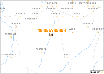 map of Moribeya Saba