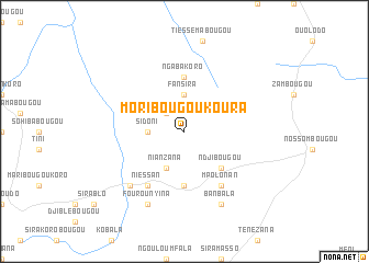 map of Moribougoukoura