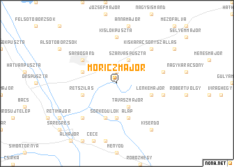 map of Móriczmajor