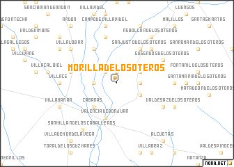 map of Morilla de los Oteros