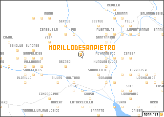 map of Morillo de San Pietro