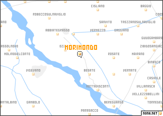 map of Morimondo