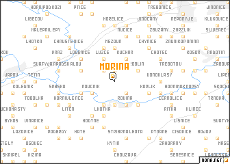 map of Mořina