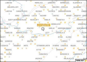 map of Mořinka