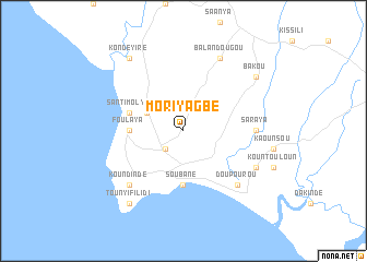 map of Moriyagbé