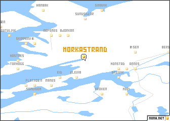 map of Morkastrand