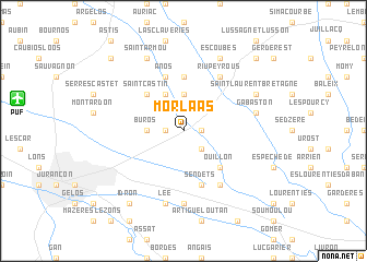 map of Morlaas