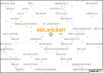 map of Morlaincourt