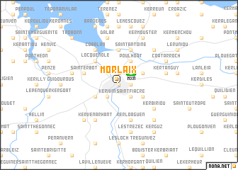 map of Morlaix