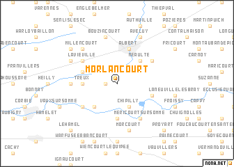 map of Morlancourt