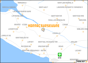 map of Mornac-sur-Seudre