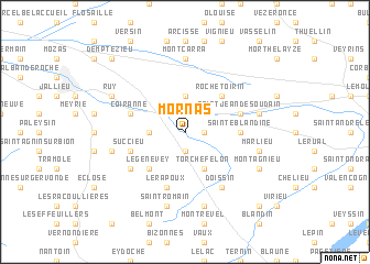 map of Mornas