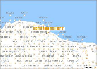 map of Morne Beaumont