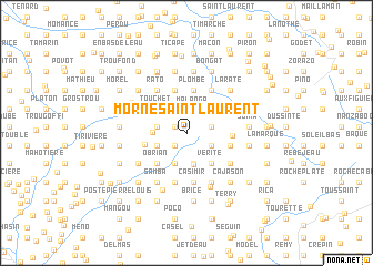 map of Morne Saint Laurent
