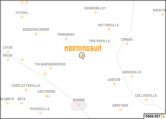 map of Morning Sun