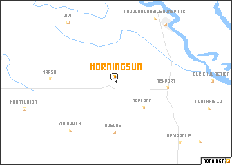 map of Morning Sun