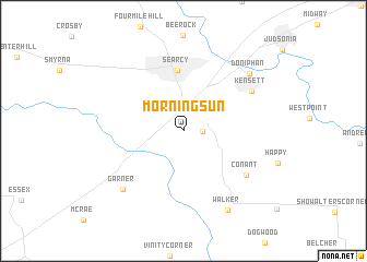 map of Morning Sun