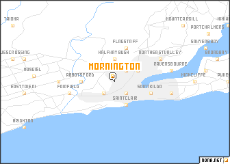 map of Mornington