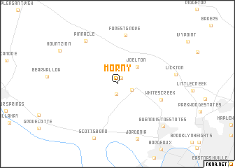 map of Morny