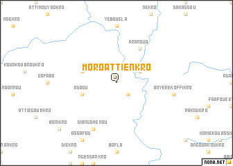 map of Moro-Attienkro