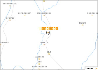 map of Moromoro