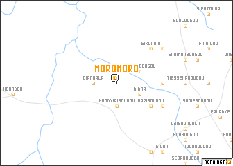 map of Moromoro