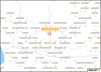 map of Morónion
