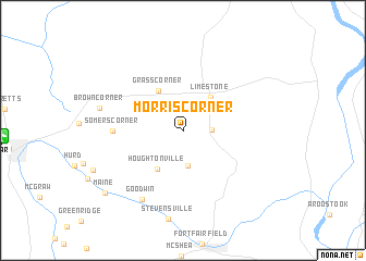 map of Morris Corner