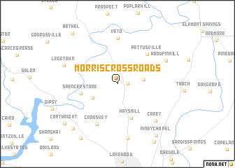 map of Morris Crossroads