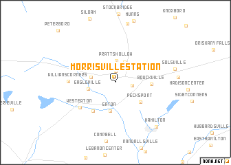 map of Morrisville Station