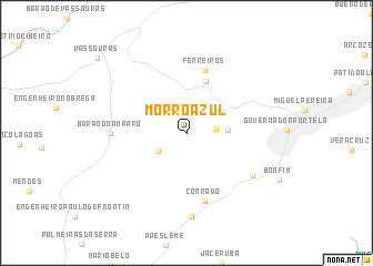 map of Morro Azul