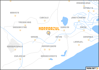 map of Morro Azul