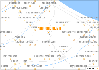 map of Morro dʼAlba