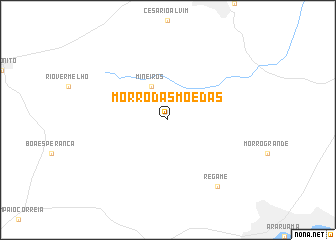 map of Morro das Moedas