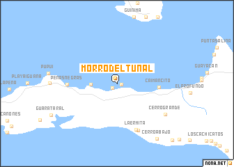 map of Morro del Tunal