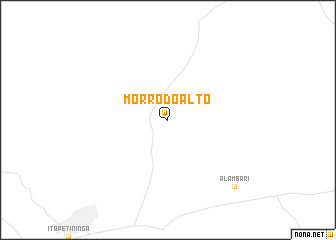 map of Morro do Alto