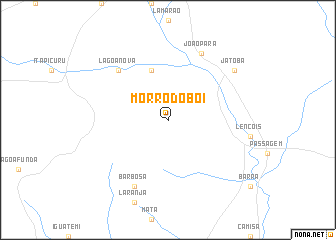 map of Morro do Boi