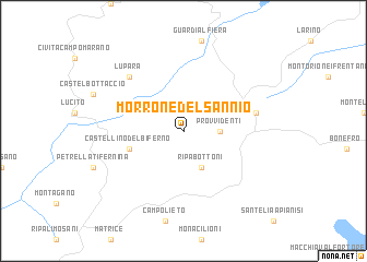 map of Morrone del Sannio