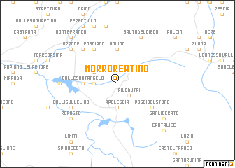 map of Morro Reatino