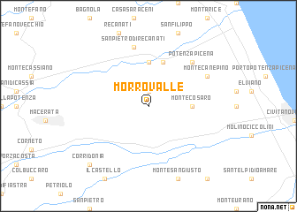 map of Morrovalle