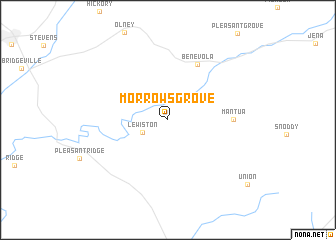map of Morrows Grove