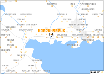 map of Mörrums Bruk